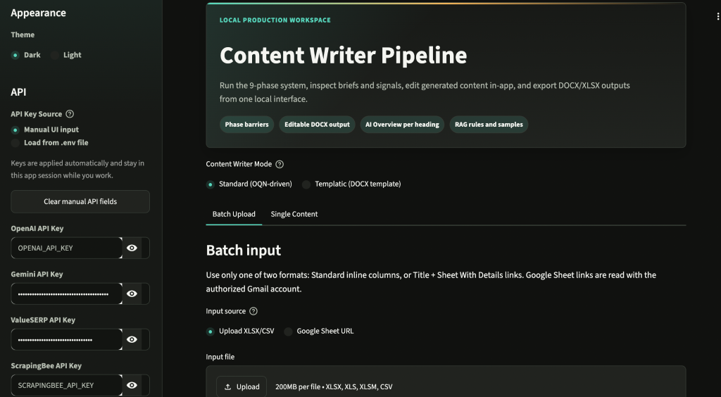 Anup Content Writer Tool