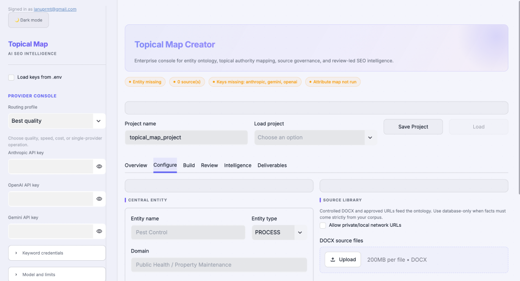 Anup Topical Map Creator Tool